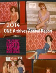 2014-ONE-Archives-Annual-Report