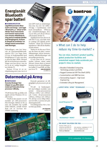 TIDNINGEN SImuLaTORN SER REfLExEN - Elektroniktidningen