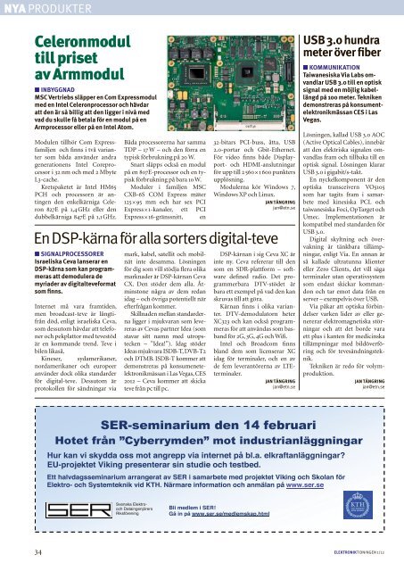 TIDNINGEN SImuLaTORN SER REfLExEN - Elektroniktidningen