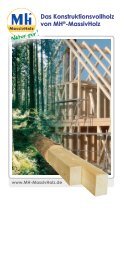 Das Konstruktionsvollholz von MH®-MassivHolz - mh-massivholz.de