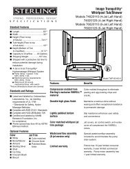 Specification Sheet - Sterling