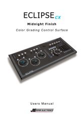 Eclipse CX Midnight Users Manual - JLCooper Electronics