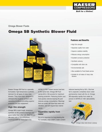 Omega SB Synthetic Blower Fluid - Kaeser Compressors