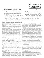 September Annex Auction - Michaan's Auctions