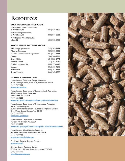 Wood Pellet Heating - Biomass Energy Resource Center