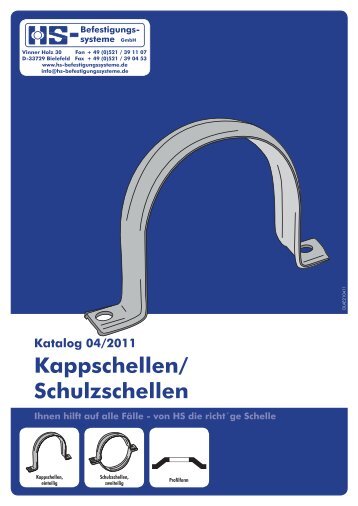 Kappschellen/ Schulzschellen - HS-Befestigungssysteme