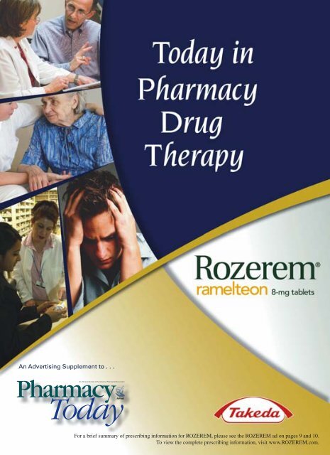 Rozerem Insert pdf/2008 - American Pharmacists Association