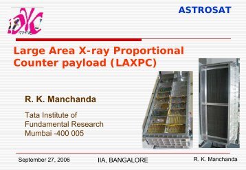 Large Area X-ray Proportional Counter payload (LAXPC)
