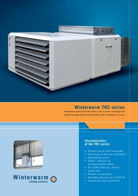 Winterwarm TRC - Warmco Industrial Heating Solutions