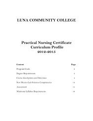 Practical Nursing Certificate Curriculum Profile 2012-2015 - Luna ...