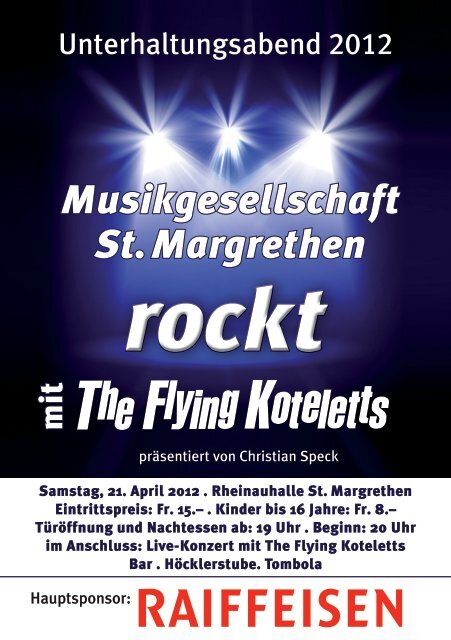 erster Teil zweiter Teil - Musikgesellschaft St. Margrethen