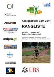 UBS Kids-Cup Kantonalfinal Bern - BLV Nachwuchs