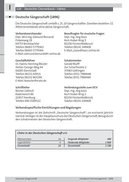 CHORMANAGEMENT HANDBUCH