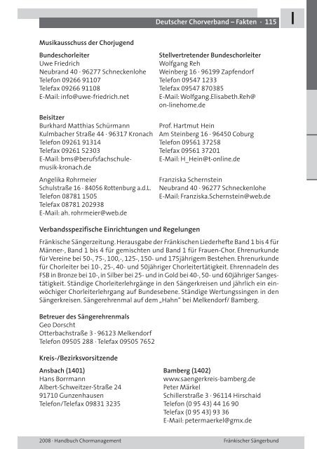 CHORMANAGEMENT HANDBUCH