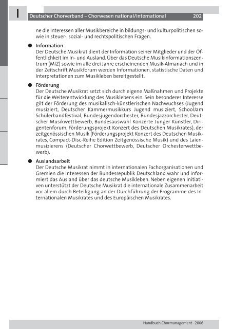 CHORMANAGEMENT HANDBUCH