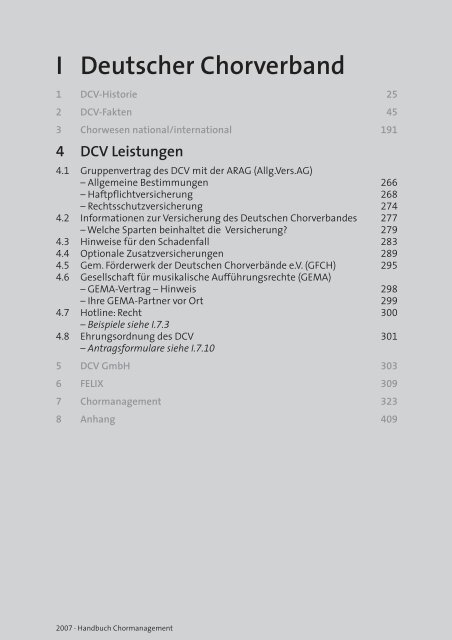 CHORMANAGEMENT HANDBUCH