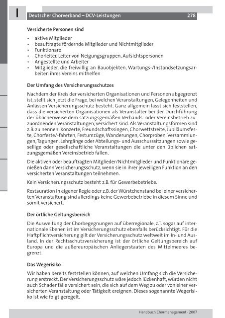 CHORMANAGEMENT HANDBUCH