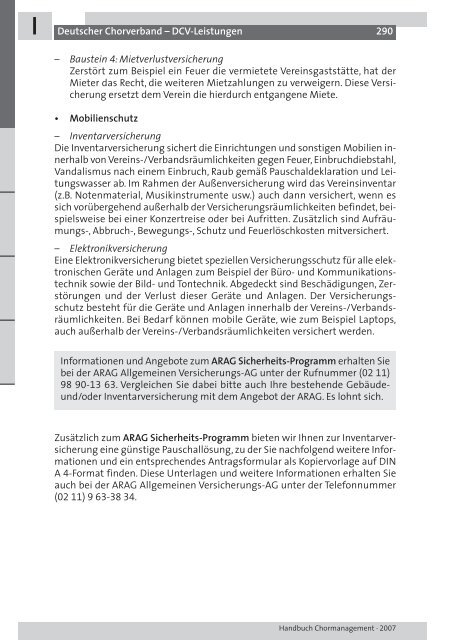 CHORMANAGEMENT HANDBUCH