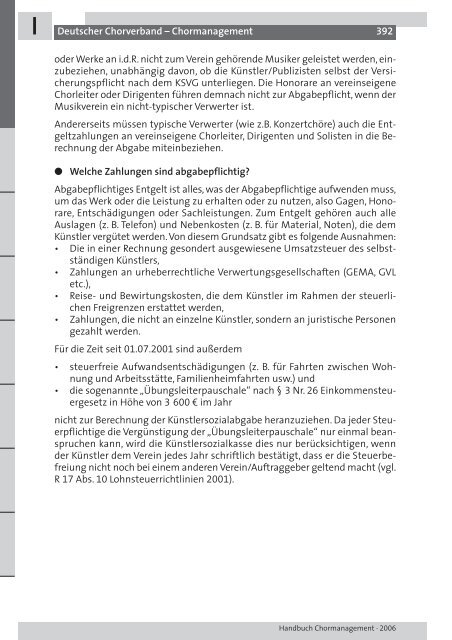 CHORMANAGEMENT HANDBUCH