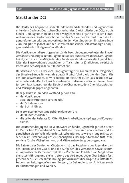 CHORMANAGEMENT HANDBUCH