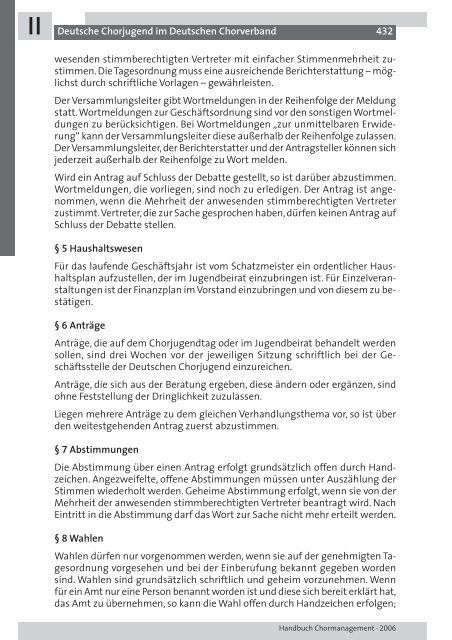 CHORMANAGEMENT HANDBUCH