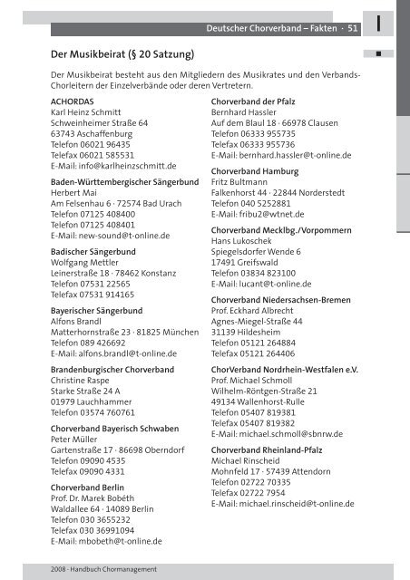 CHORMANAGEMENT HANDBUCH