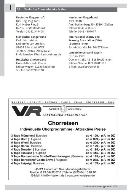 CHORMANAGEMENT HANDBUCH