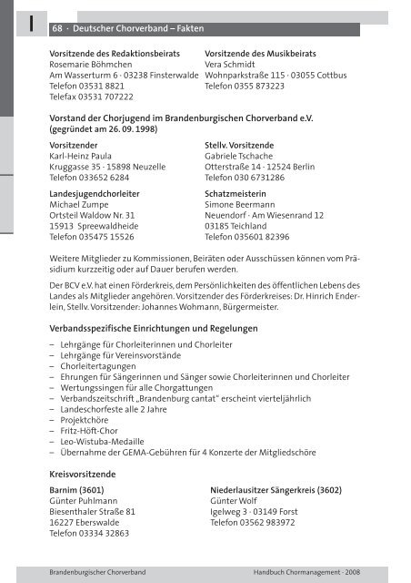 CHORMANAGEMENT HANDBUCH