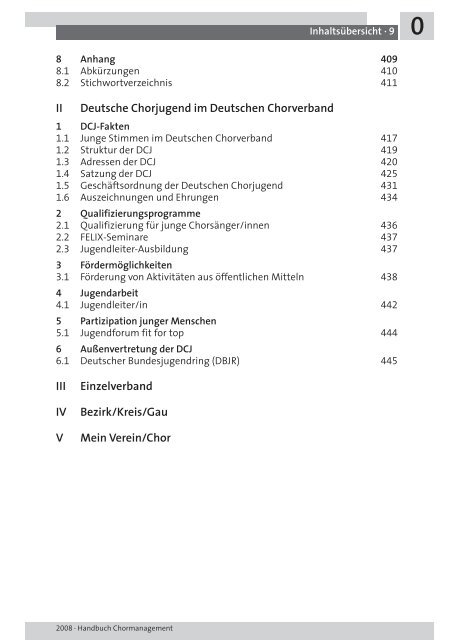 CHORMANAGEMENT HANDBUCH