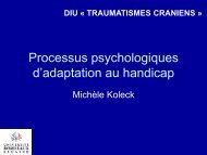 Processus psychologiques d'adaptation au handicap - ampra