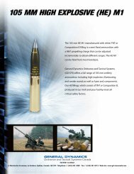 Download technical sheet - GENERAL DYNAMICS - Ordnance and ...