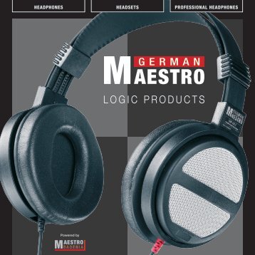 HEADSETS PROFESSIONAL HEADPHONES ... - german-maestro