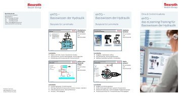 Basiswissen der Hydraulik eHTG - Bosch Rexroth