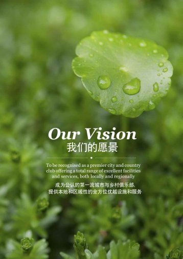 Our Vision - Chinese Swimming Club