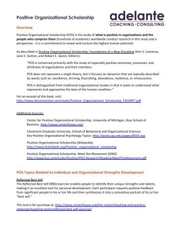 Positive Organizational Scholarship Concepts and Resources.pdf