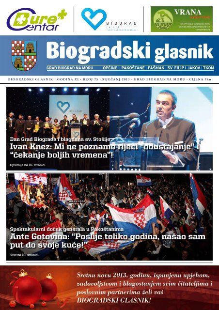 Biogradski glasnik 75.indd - Grad Biograd na Moru