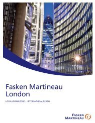 Download the London office brochure - Fasken Martineau