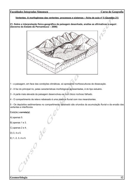 Geomorfologia - Simonsen