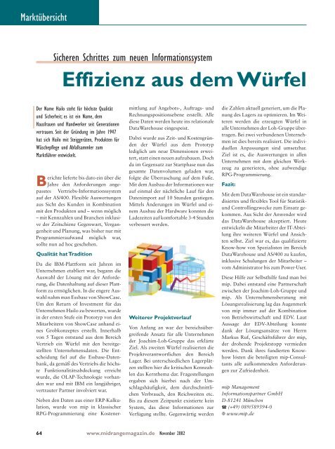 CRM-EXPO 2002 - Midrange Magazin