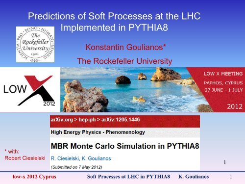 LOW X MEETING, Paphos, Cyprus, 17 June -1 July 2012