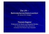 Die UN â Behindertenrechtskonvention - Paul Lechler Stiftung