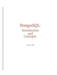 PostgreSQL: Introduction and Concepts