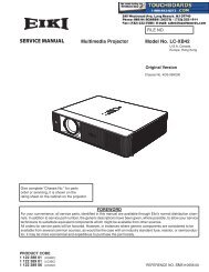 SERVICE MANUAL - Touchboards