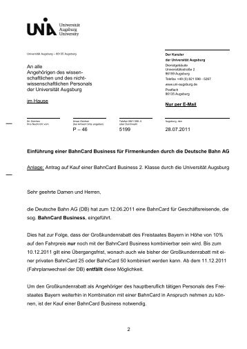 EinfÃƒÂ¼hrung einer BahnCard Business fÃƒÂ¼r Firmenkunden durch die ...