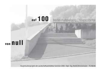 Projektbericht 0 auf 100 06-12-01.indd - TU Berlin