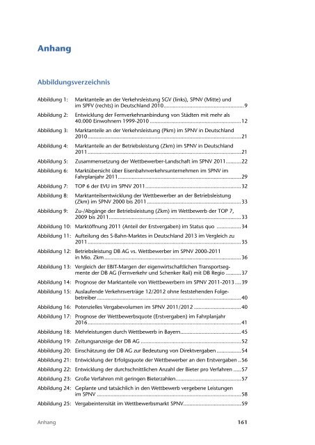 Wettbewerber- Report Eisenbahn 2010/2011 - Mofair