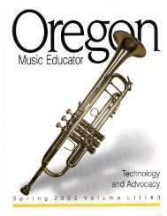Spring - Oregon Music Education Association