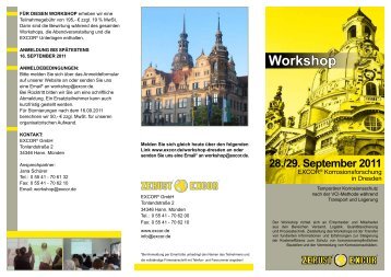 Workshop - Excor