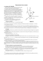 Mouvements force centrale