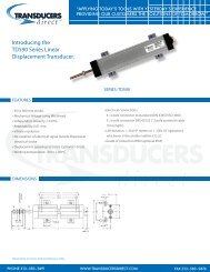 Introducing the TD590 Series Linear Displacement Transducer.